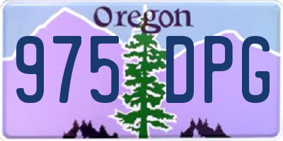 OR license plate 975DPG