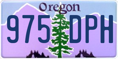 OR license plate 975DPH