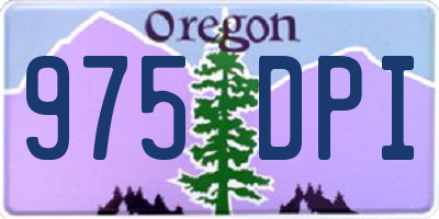 OR license plate 975DPI