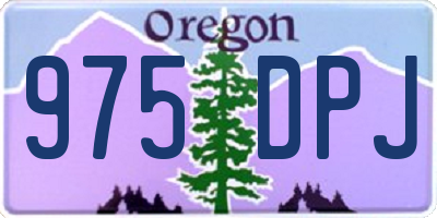 OR license plate 975DPJ