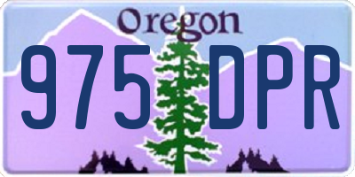 OR license plate 975DPR