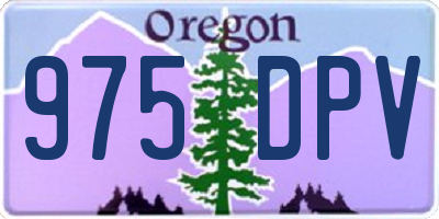 OR license plate 975DPV