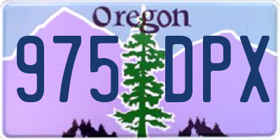 OR license plate 975DPX