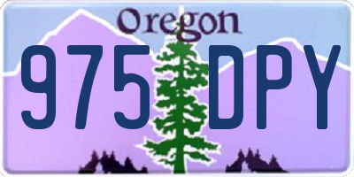 OR license plate 975DPY