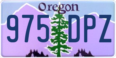 OR license plate 975DPZ
