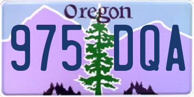 OR license plate 975DQA