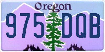 OR license plate 975DQB