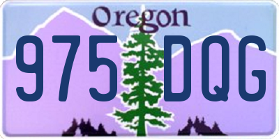 OR license plate 975DQG