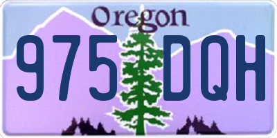 OR license plate 975DQH