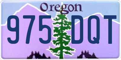 OR license plate 975DQT