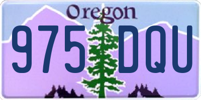 OR license plate 975DQU