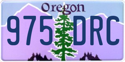 OR license plate 975DRC