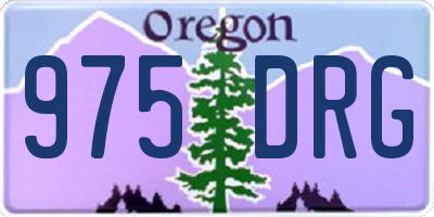 OR license plate 975DRG