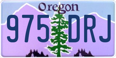 OR license plate 975DRJ