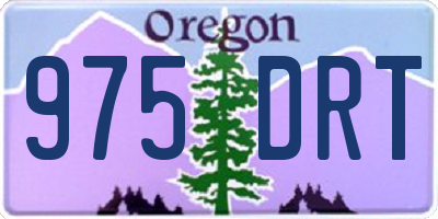 OR license plate 975DRT