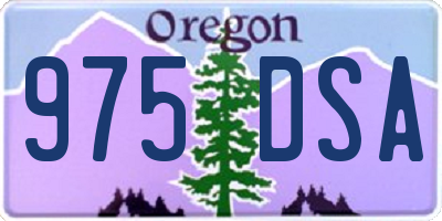 OR license plate 975DSA