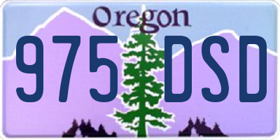 OR license plate 975DSD