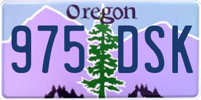 OR license plate 975DSK