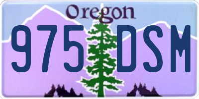 OR license plate 975DSM