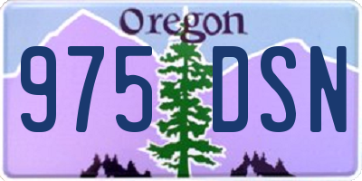 OR license plate 975DSN