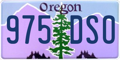 OR license plate 975DSO