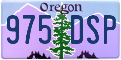 OR license plate 975DSP