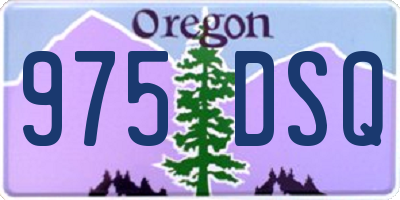 OR license plate 975DSQ