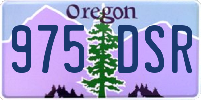 OR license plate 975DSR