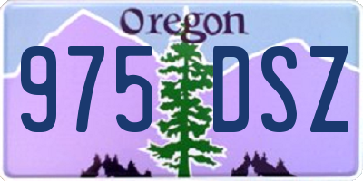 OR license plate 975DSZ