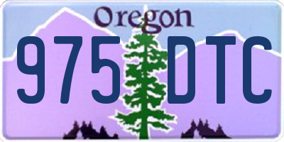 OR license plate 975DTC