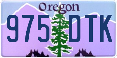 OR license plate 975DTK