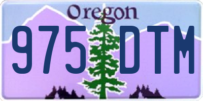 OR license plate 975DTM