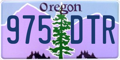 OR license plate 975DTR