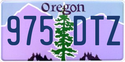 OR license plate 975DTZ