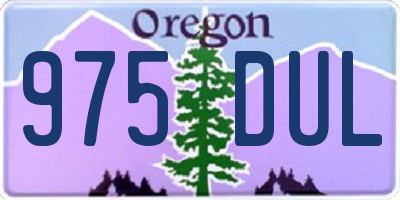 OR license plate 975DUL