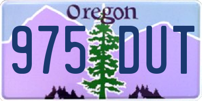 OR license plate 975DUT
