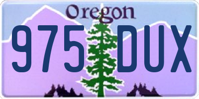 OR license plate 975DUX