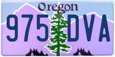 OR license plate 975DVA
