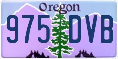 OR license plate 975DVB