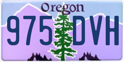 OR license plate 975DVH