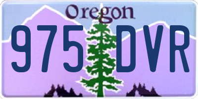 OR license plate 975DVR
