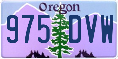 OR license plate 975DVW