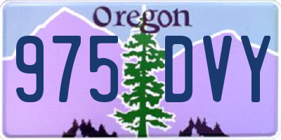 OR license plate 975DVY