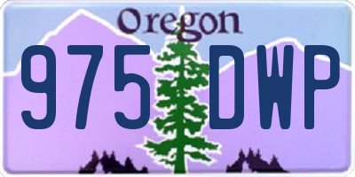 OR license plate 975DWP