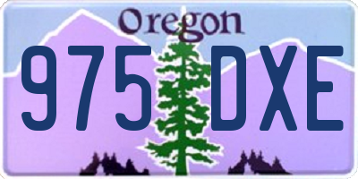 OR license plate 975DXE