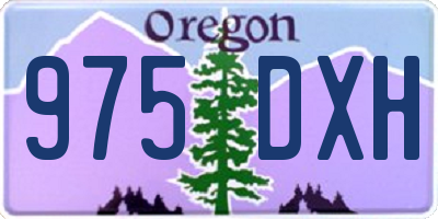 OR license plate 975DXH