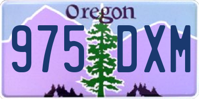 OR license plate 975DXM