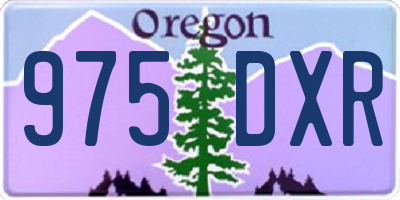 OR license plate 975DXR
