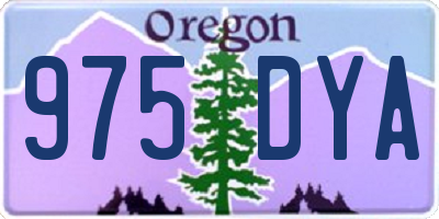 OR license plate 975DYA