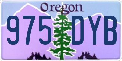 OR license plate 975DYB